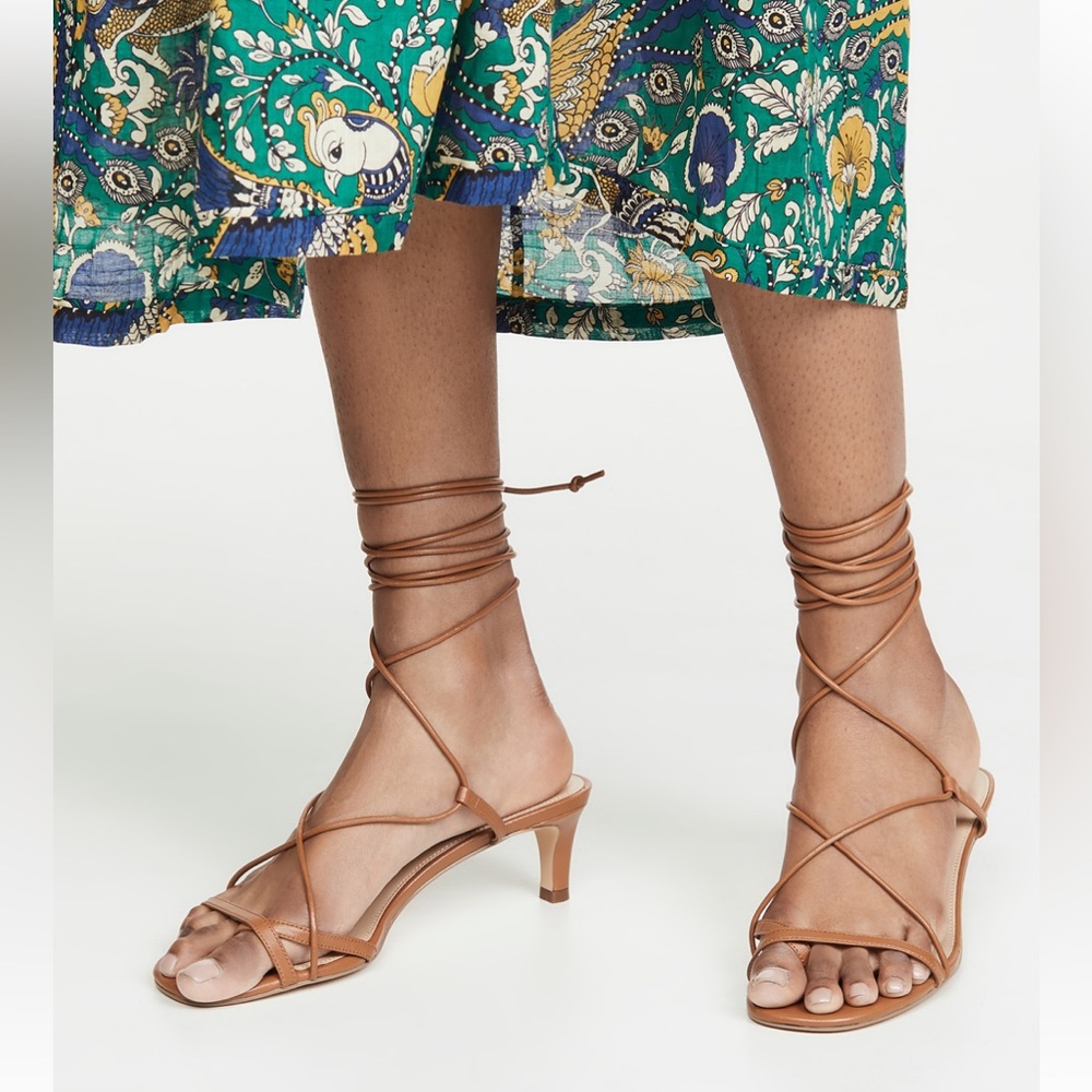 Villa Rouge “Dannie” Wrap-Tie Sandals | Size 6